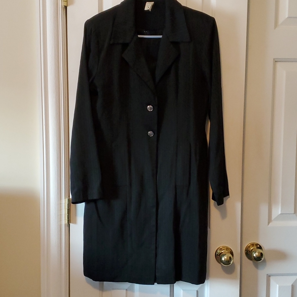 Dress with matching coat.